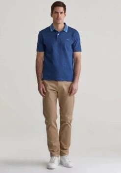 GANT Mens Micro Houndstooth Polo Shirt Vintage Blue -Casa Moda Store gant mens micro houndstooth polo shirt vintage blue northern ireland belfast lisburn 295