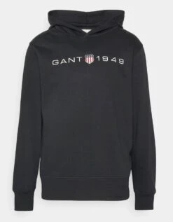 GANT Mens Printed Graphic Hoodie Black -Casa Moda Store gant mens printed graphic hoodie black northern ireland belfast lisburn 503