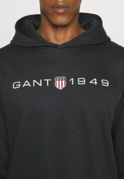 GANT Mens Printed Graphic Hoodie Black -Casa Moda Store gant mens printed graphic hoodie black northern ireland belfast lisburn 998
