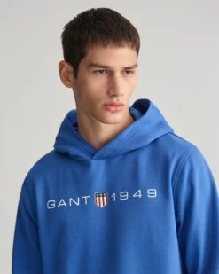 GANT Mens Printed Graphic Hoodie Rich Blue -Casa Moda Store gant mens printed graphic hoodie rich blue northern ireland belfast lisburn 345