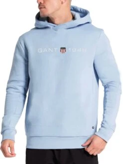 GANT Mens Printed Graphic Hoodie Stormy Sea