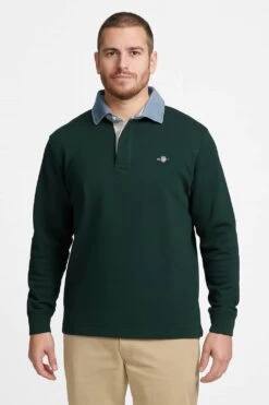 GANT Mens Regular Chambray Heavy Rugger Tartan Green -Casa Moda Store gant mens regular chambray heavy rugger tartan green northern ireland belfast lisburn 111