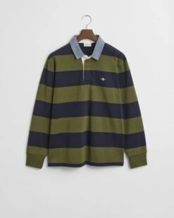 GANT Mens Regular Chambray Stripe Heavy Rugger Moss Green -Casa Moda Store gant mens regular chambray stripe heavy rugger moss green northern ireland belfast lisburn 977