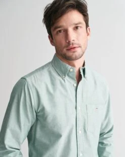 GANT Mens Regular Classic Oxford Shirt Forest Green -Casa Moda Store gant mens regular classic oxford shirt forest green northern ireland belfast lisburn 458