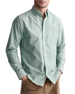 GANT Mens Regular Classic Oxford Shirt Forest Green