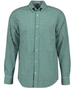 GANT Mens Regular Classic Poplin Gingham Shirt Deep Forest Green -Casa Moda Store gant mens regular classic poplin gingham shirt deep forest green northern ireland belfast 370