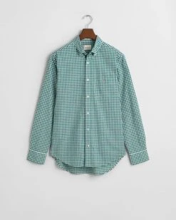 GANT Mens Regular Classic Poplin Gingham Shirt Deep Forest Green -Casa Moda Store gant mens regular classic poplin gingham shirt deep forest green northern ireland belfast 739