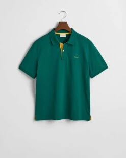 GANT Mens Regular Contrast Pique Polo Deep Forest Green -Casa Moda Store gant mens regular contrast pique polo deep forest green northern ireland belfast lisburn 530