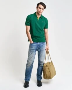 GANT Mens Regular Contrast Pique Polo Deep Forest Green -Casa Moda Store gant mens regular contrast pique polo deep forest green northern ireland belfast lisburn 951