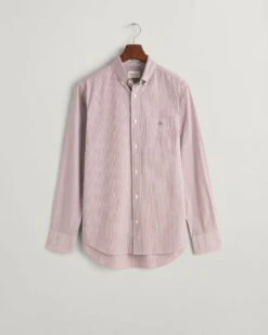 GANT Mens Regular Fit Banker Stripe Poplin Shirt Wine Red -Casa Moda Store gant mens regular fit banker stripe poplin shirt wine red northern ireland belfast lisburn 908