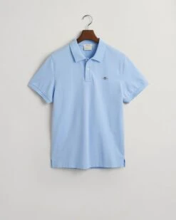 GANT Mens Regular Fit Shield Piqué Polo Shirt Capri Blue -Casa Moda Store gant mens regular fit shield pique polo shirt capri blue northern ireland belfast lisburn 153