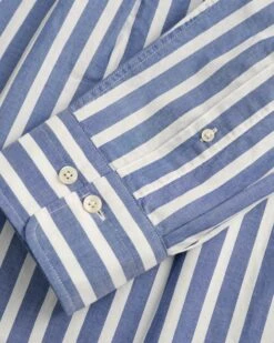 GANT Men's Regular Fit Wide Striped Poplin Shirt College Blue -Casa Moda Store gant mens regular fit wide striped poplin shirt college blue northern ireland belfast 523