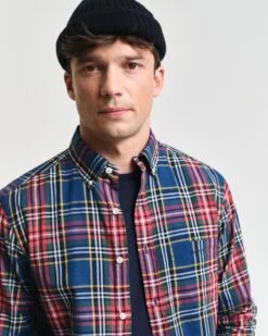 GANT Mens Regular Indigo Check Shirt Indigo -Casa Moda Store gant mens regular indigo check shirt northern ireland belfast lisburn 201