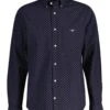 GANT Mens Regular Micro Print Shirt Evening Blue -Casa Moda Store gant mens regular micro print shirt evening blue northern ireland belfast lisburn 493