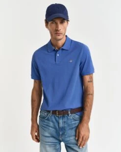 GANT Mens Regular Sheild Pique Polo Shirt Rich Blue -Casa Moda Store gant mens regular sheild pique polo shirt rich blue northern ireland belfast lisburn 154