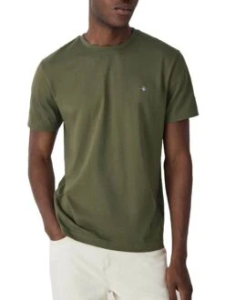 GANT Men's Regular Sheild T-Shirt Juniper Green