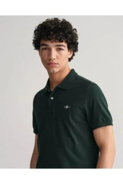 GANT Mens Regular Shield Pique Polo Shirt Tartan Green -Casa Moda Store gant mens regular shield pique polo shirt tartan green northern ireland belfast lisburn 443