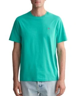 GANT Mens Regular Shield T-Shirt Lagoon Blue