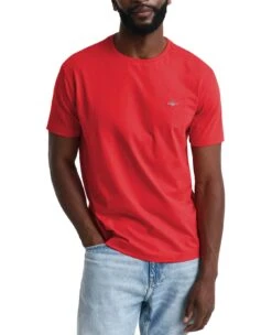 GANT Mens Regular Shield T-Shirt Ruby Red