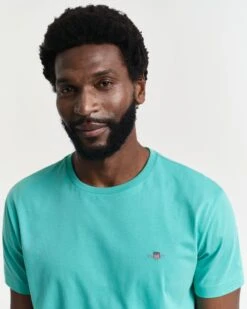 GANT Mens Regular Shield T-Shirt Tropical Blue -Casa Moda Store gant mens regular shield t shirt tropical blue northern ireland belfast lisburn 317