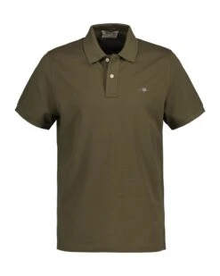 GANT Mens Sheild Regular Pique Polo Shirt Juniper Green -Casa Moda Store gant mens sheild regular pique polo shirt juniper green northern ireland belfast lisburn 469
