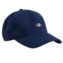 GANT Mens Shield Melton Baseball Cap Marine