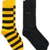 GANT Men's Socks 2-Pack Barstripe & Solid Medal Yellow -Casa Moda Store gant mens socks 2 pack barstripe solid medal yellow northern ireland belfast lisburn 966