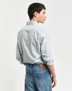 GANT Regular Oxford Banker Stripe Shirt Deep Forest Green -Casa Moda Store gant regular oxford banker stripe shirt deep forest green northern ireland belfast lisburn 255