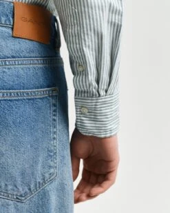 GANT Regular Oxford Banker Stripe Shirt Deep Forest Green -Casa Moda Store gant regular oxford banker stripe shirt deep forest green northern ireland belfast lisburn 490