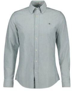 GANT Regular Oxford Banker Stripe Shirt Deep Forest Green -Casa Moda Store gant regular oxford banker stripe shirt deep forest green northern ireland belfast lisburn 994