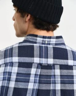 GANT Regular Tartan Melange Check Shirt Evening Blue -Casa Moda Store gant regular tartan melange check shirt evening blue northern ireland belfast lisburn 100