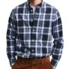 GANT Regular Tartan Melange Check Shirt Evening Blue