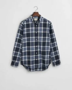 GANT Regular Tartan Melange Check Shirt Evening Blue -Casa Moda Store gant regular tartan melange check shirt evening blue northern ireland belfast lisburn 873