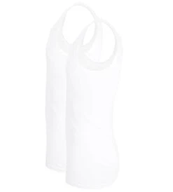 Götzburg Classic Fine Rib Cotton Vest 2 Pack - White -Casa Moda Store goetzburg classic fine rib cotton vest 2 pack white northern ireland belfast lisburn 569