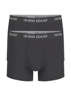 Guess Jeans Mens 2 Pack Boxer Briefs Black