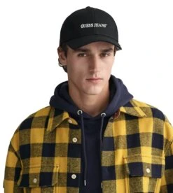 Guess Jeans Mens Embroidered Baseball Cap Black -Casa Moda Store guess jeans mens embroidered baseball cap black northern ireland belfast lisburn 483