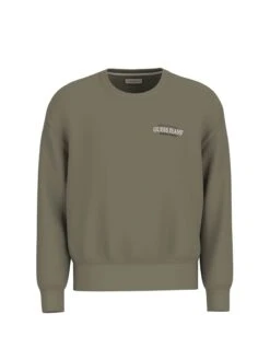 Guess Mens American Tradition Crew Neck Sweatshirt Olive