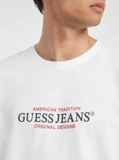 Guess Mens American Tradition T-Shirt White -Casa Moda Store guess mens american tradition t shirt white northern ireland belfast lisburn 379