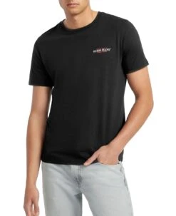 Guess Mens CN Slim American Tradition T-Shirt Black