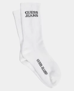 Guess Mens Crew Sports Socks 1 Pack White -Casa Moda Store guess mens crew sports socks 1 pack white northern ireland belfast lisburn 440
