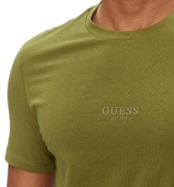 Guess Mens Eco Aidy Logo T-Shirt Green Stone -Casa Moda Store guess mens eco aidy logo t shirt green stone northern ireland belfast lisburn 956