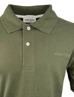 Guess Mens Embroidered Logo Polo Shirt Olive Light Green -Casa Moda Store guess mens embroidered logo polo shirt olive light green northern ireland belfast lisburn 805