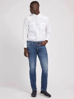 Guess Mens Jeans Angels Slim Fit Mid Wash Blue -Casa Moda Store guess mens jeans angels slim fit mid wash blue northern ireland belfast lisburn 121