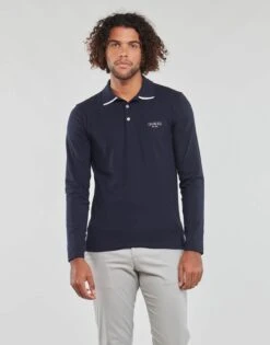 Guess Men's Oliver Long Sleeve Polo Smart Blue -Casa Moda Store guess mens oliver long sleeve polo smart blue northern ireland belfast lisburn 138