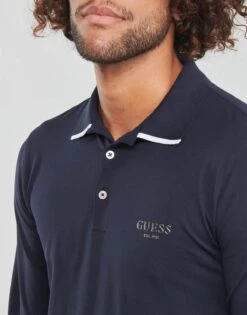 Guess Men's Oliver Long Sleeve Polo Smart Blue -Casa Moda Store guess mens oliver long sleeve polo smart blue northern ireland belfast lisburn 531