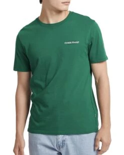 GUESS Mens Slim American Tradition T-Shirt Eternal Green