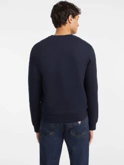 Guess Mens Slim Embroidered Logo Sweatshirt Navy -Casa Moda Store guess mens slim embroidered logo sweatshirt navy northern ireland belfast lisburn 459
