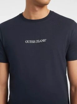 Guess Mens Slim Embroidered Logo T-Shirt Navy -Casa Moda Store guess mens slim embroidered logo t shirt navy northern ireland belfast lisburn 691