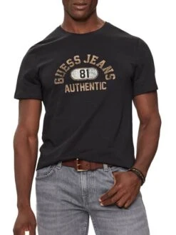 GUESS Mens Slim GJ Authentic T-Shirt Black
