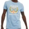 Guess Men's SS BSC World Famous Logo T-Shirt Channel Blue -Casa Moda Store guess mens ss bsc world famous logo t shirt channel blue northern ireland belfast lisburn 939